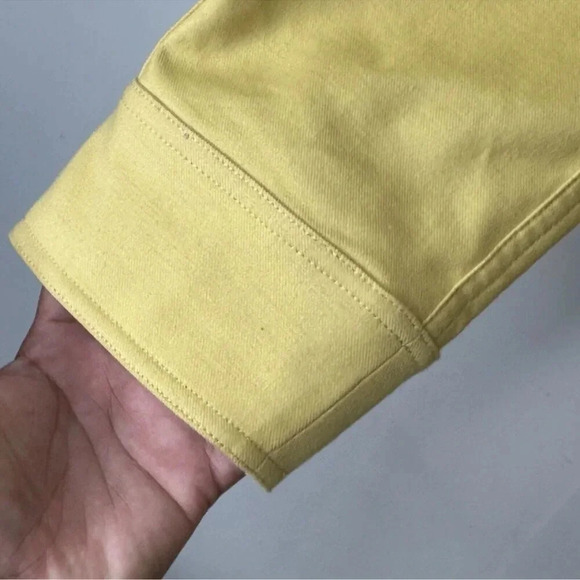 W by Worth Yellow & Beige Reversible Jacket Women’s Size L Large - Picture 4 of 9